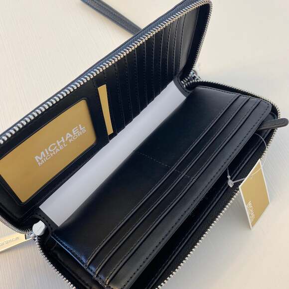 Michael kors large continental wallet black new - Picture 3 of 5